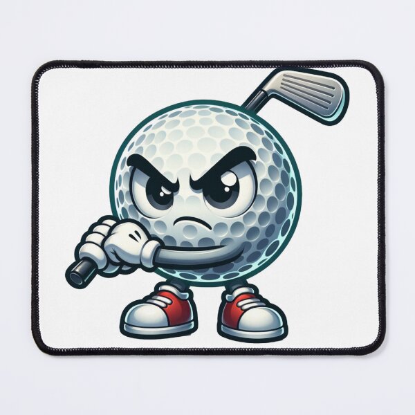 Item preview, Angry Golf Ball Swinging a Club designed and sold by PassionforLove.