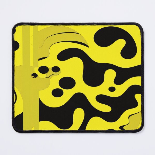 Item preview, Vivid Whirls: An Abstract Dance of Yellow and Black designed and sold by delohill.