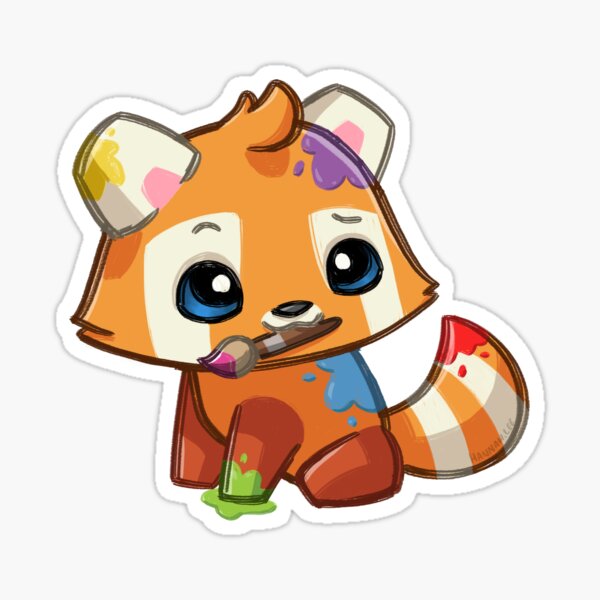Item preview, Red Panda Artist (blue) designed and sold by PinkRhino24.