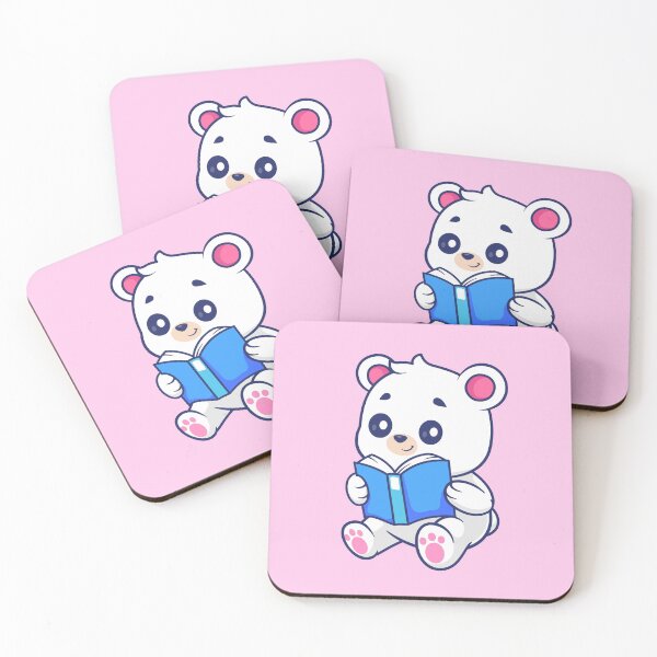 Item preview, "Polar Ponderer: Cute Polar Bear Reading Cartoon Vector Icon" designed and sold by hjian8219.