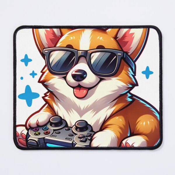 Item preview, Gamer Corgi playing Play Station designed and sold by MeroroGraphics.