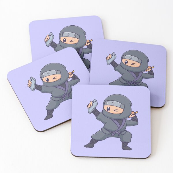 Item preview, "Ninja Selfie: Cute Cartoon Vector Icon" designed and sold by hjian8219.