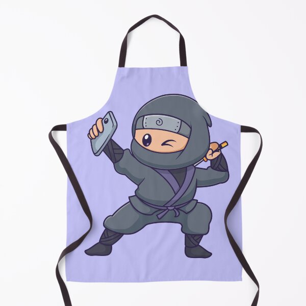Item preview, "Ninja Selfie: Cute Cartoon Vector Icon" designed and sold by hjian8219.