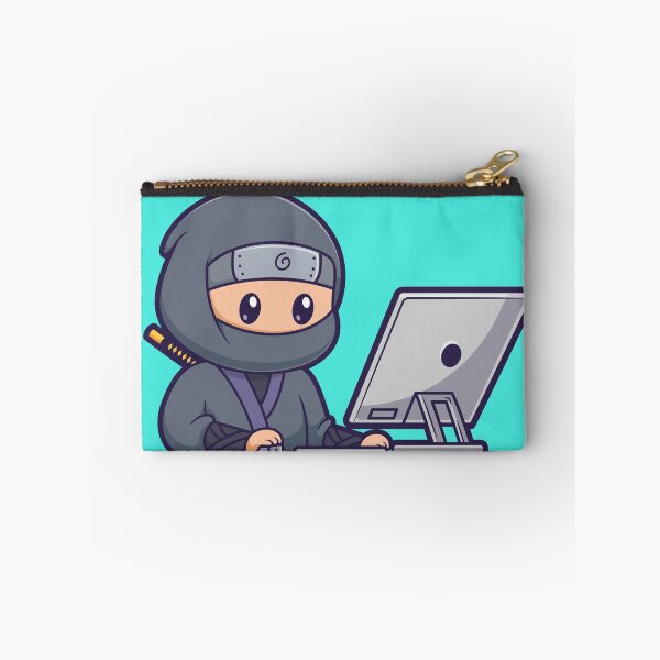 Item preview, "Tech Ninja: Cute Cartoon Vector Icon" designed and sold by hjian8219.