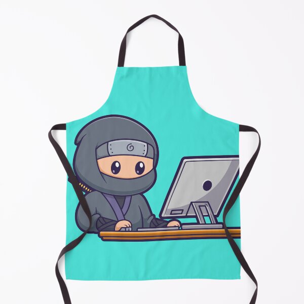 Item preview, "Tech Ninja: Cute Cartoon Vector Icon" designed and sold by hjian8219.