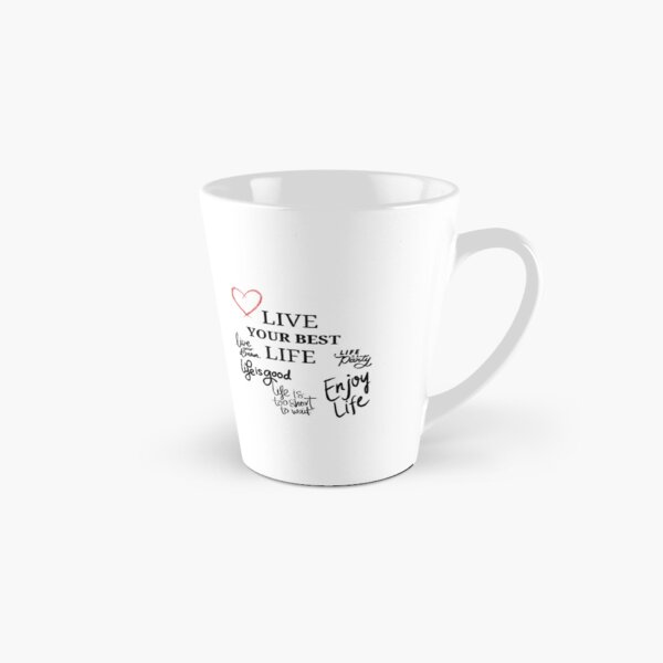 Item preview, Live your best life inspirational heart mug designed and sold by Vagomoed.