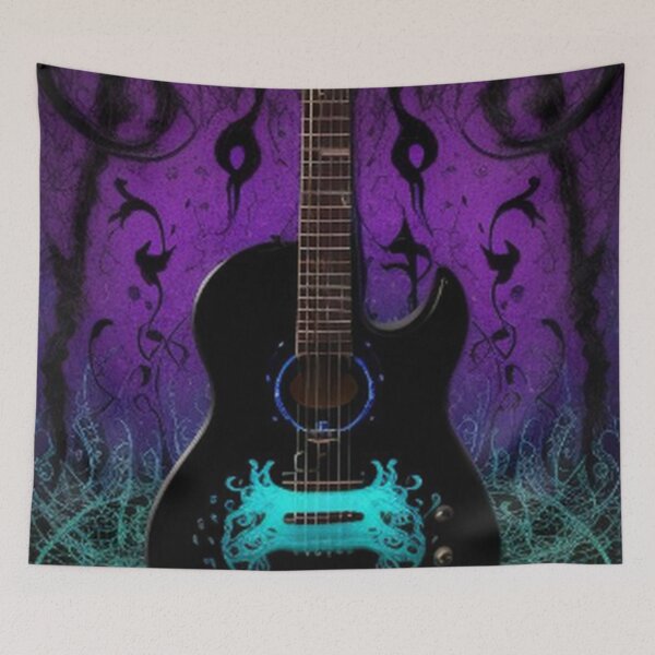 Item preview, Abstract Guitar Graffiti Music Art designed and sold by TheDarkWardrobe.