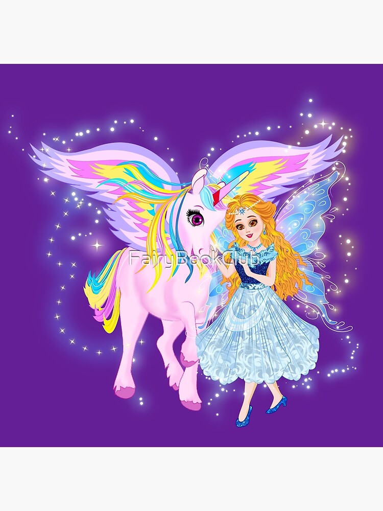 Thumbnail 2 of 2, Tote Bag, Cara's Love of Her Pet Unicorn designed and sold by FairyBookClub.