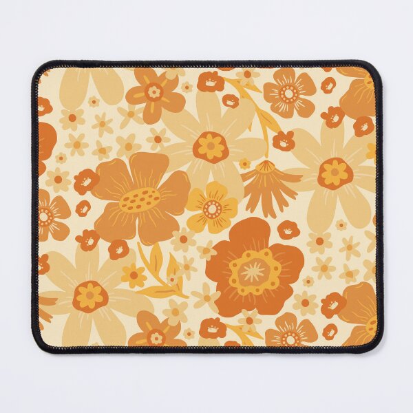 Item preview, Groovy 60s Floral Party - Cream designed and sold by latheandquill.