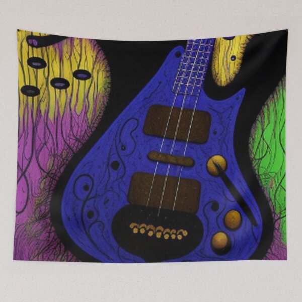 Item preview, Abstract Guitar Graffiti Music Art designed and sold by TheDarkWardrobe.