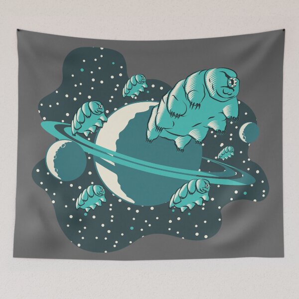 Item preview, Tardigrade Invasion in Aqua designed and sold by Radial Designs.