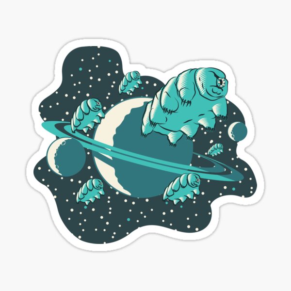 Artikel-Vorschau von Tardigraden-Invasion in Aqua, designt und verkauft von Radial Designs.