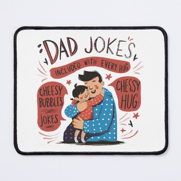 Item preview, Cheesy Dad Jokes Hug: Heartwarming Father's Day Illustration designed and sold by HahaHandlesHub.