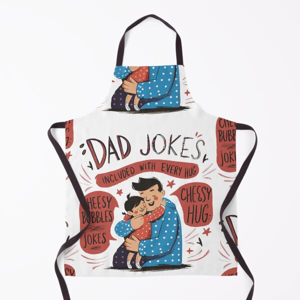 Item preview, Cheesy Dad Jokes Hug: Heartwarming Father's Day Illustration designed and sold by HahaHandlesHub.