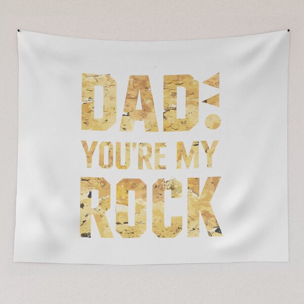 Item preview, Dad, You're My Rock: Father's Day Typography Tribute designed and sold by HahaHandlesHub.