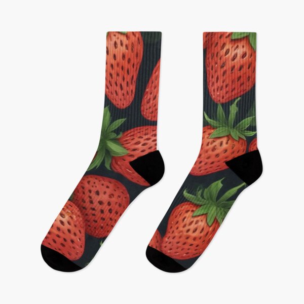 Item preview, Beautiful red strawberry fruit pattern print design designed and sold by Anshu3813.