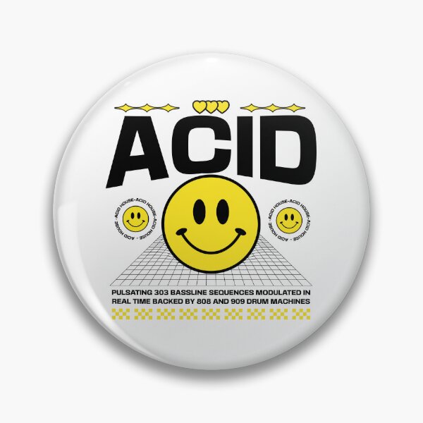 Artikelvorschau, ACID HOUSE – 3 Smileys Side By Side (gelb/schwarz) entworfen und verkauft von Discothreadz.