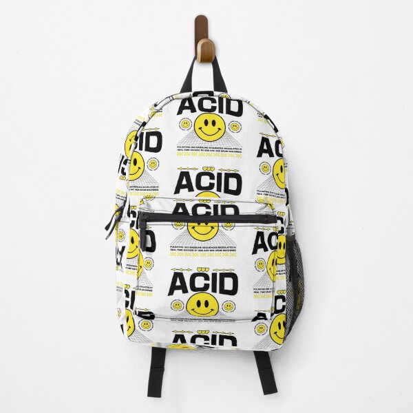 Item preview, ACID HOUSE - 3 Smiley's Side By Side (yellow/black) designed and sold by Discothreadz.