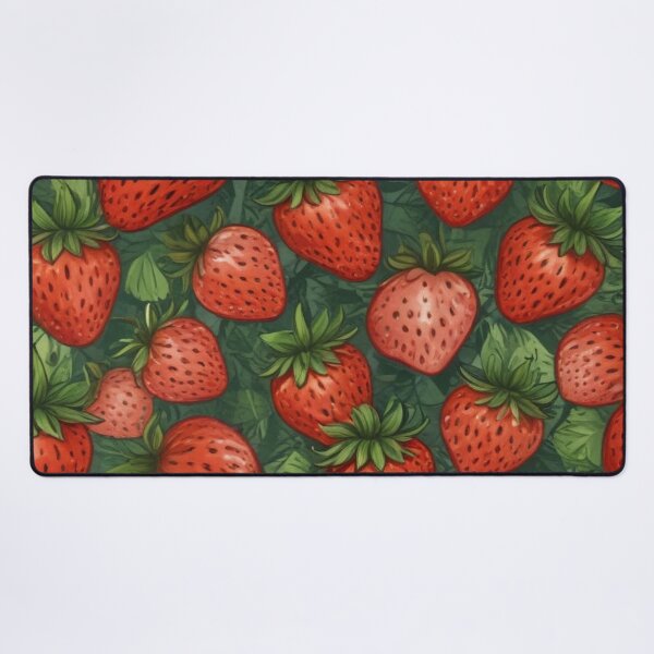 Item preview, Beautiful red strawberry fruit pattern print design designed and sold by Anshu3813.