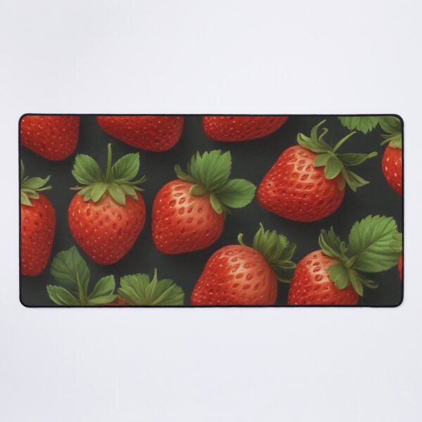 Item preview, Beautiful red strawberry fruit pattern print design designed and sold by Anshu3813.