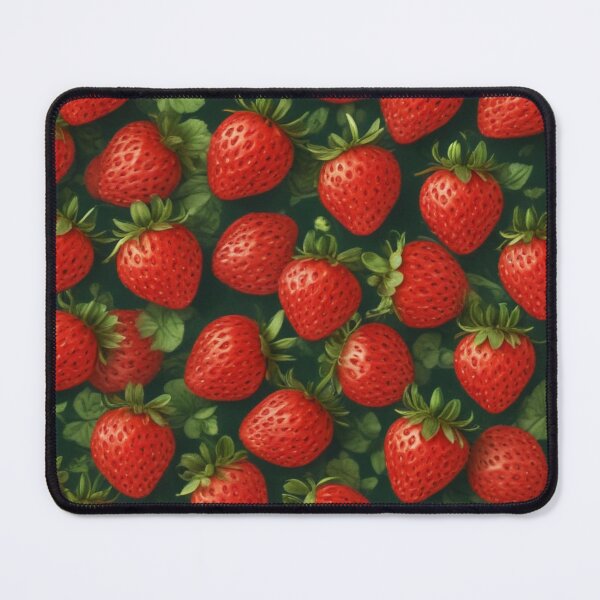 Item preview, Beautiful red strawberry fruit pattern print design designed and sold by Anshu3813.
