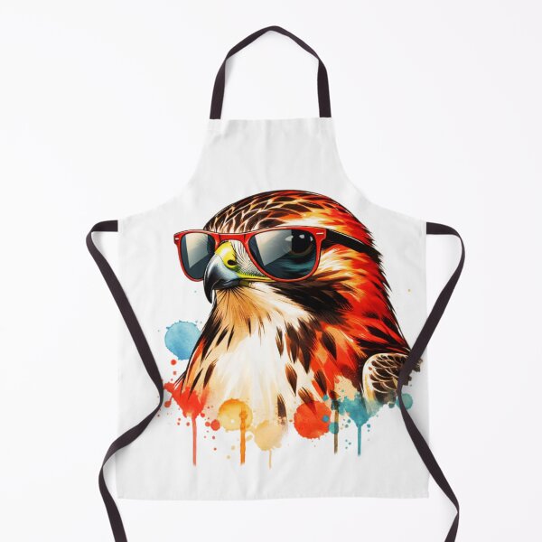 Item preview, Watercolor Red Tailed Hawk Wearing Sunglasses designed and sold by TheAnimalZ00.