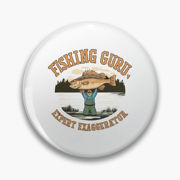 Item preview, Fishing Guru, Expert Exaggerator - Father's Day Lakeside Illustration designed and sold by HahaHandlesHub.
