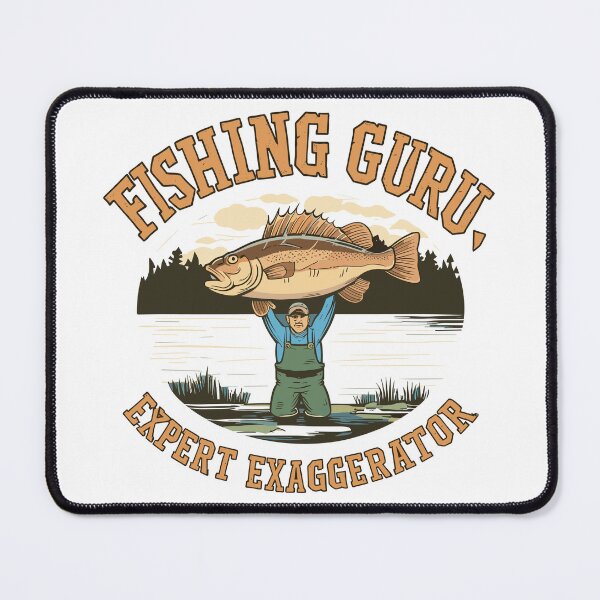 Item preview, Fishing Guru, Expert Exaggerator - Father's Day Lakeside Illustration designed and sold by HahaHandlesHub.