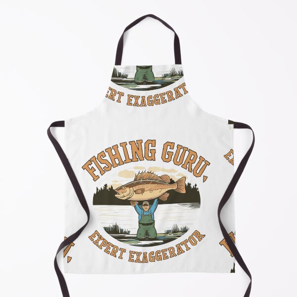 Item preview, Fishing Guru, Expert Exaggerator - Father's Day Lakeside Illustration designed and sold by HahaHandlesHub.