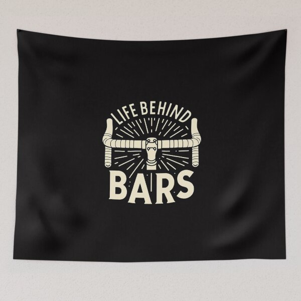 Item preview, Life Behind Bars - Adventure & Race Cyclist Tee designed and sold by Triathlongram.