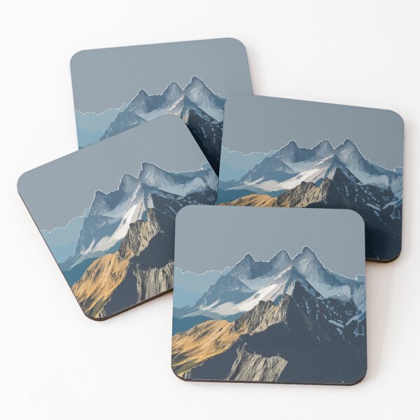 Item preview, Summits of Serenity: Abstract Mountain Art designed and sold by bb-15artstudio.