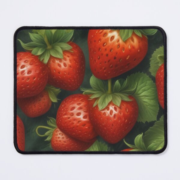 Item preview, Beautiful red strawberry fruit pattern print design designed and sold by Anshu3813.