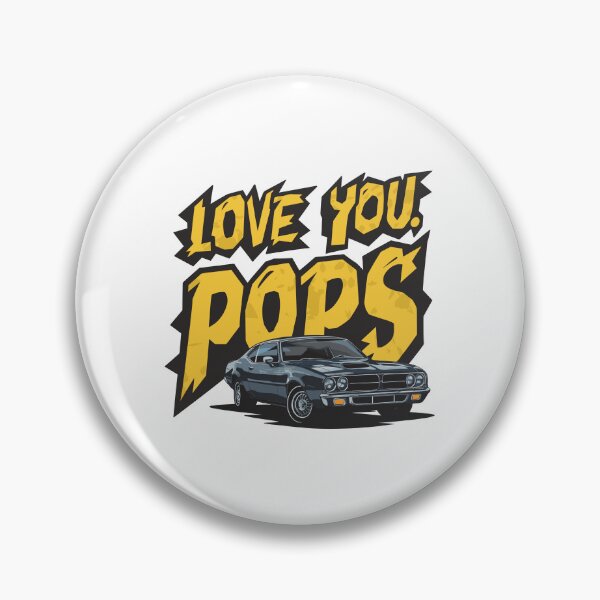Item preview, Love You, Pops! Vintage Car Father's Day Typography Art designed and sold by HahaHandlesHub.