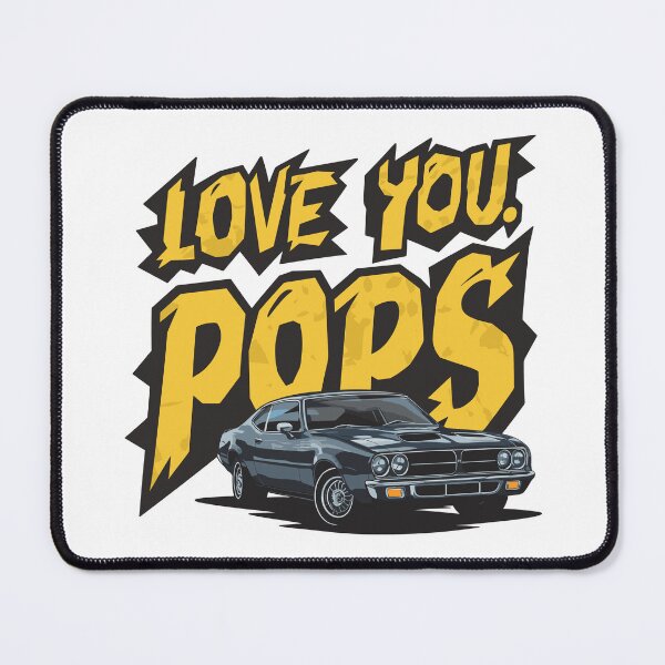 Item preview, Love You, Pops! Vintage Car Father's Day Typography Art designed and sold by HahaHandlesHub.