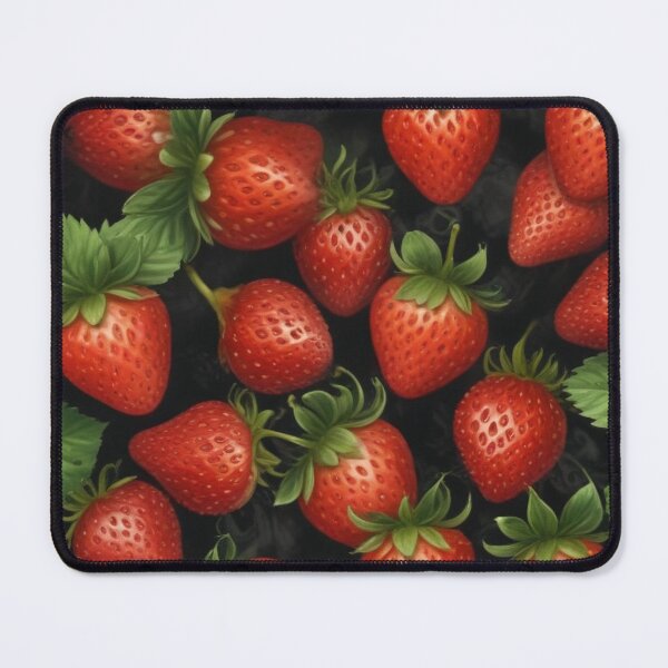 Item preview, Beautiful red strawberry fruit pattern print design designed and sold by Anshu3813.