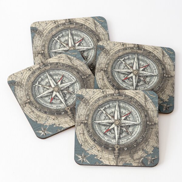 Item preview, Guiding North: Vintage Compass Art designed and sold by bb-15artstudio.