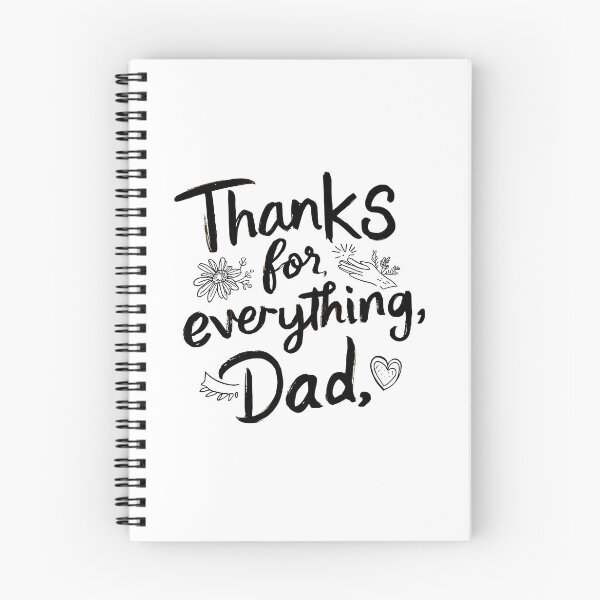 Item preview, Thanks for Everything, Dad - Heartfelt Father's Day Typography Art designed and sold by HahaHandlesHub.