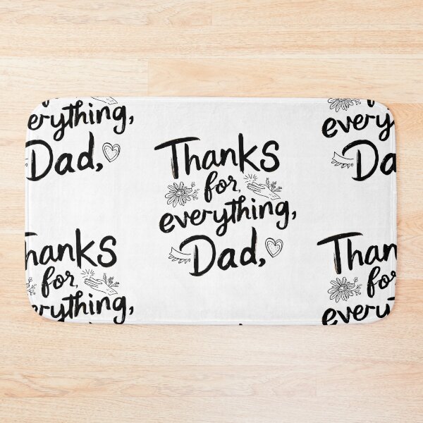 Item preview, Thanks for Everything, Dad - Heartfelt Father's Day Typography Art designed and sold by HahaHandlesHub.