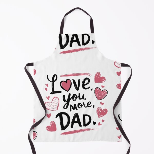 Item preview, Love You More, Dad - Heartwarming Father's Day Typography Art designed and sold by HahaHandlesHub.