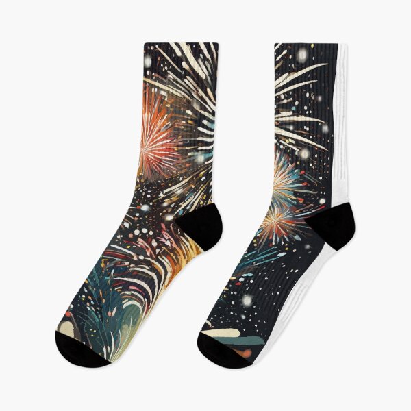 Item preview, Celestial Sparks: Abstract Fireworks Art designed and sold by bb-15artstudio.