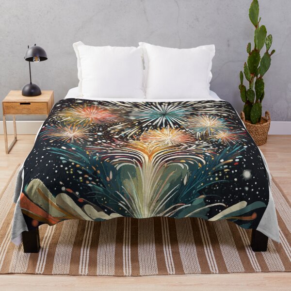 Item preview, Celestial Sparks: Abstract Fireworks Art designed and sold by bb-15artstudio.