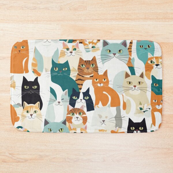 Item preview, Meow Magic: Enchanting Cats Seamless Pattern for Purr-fect Delight designed and sold by Cutiespattern.