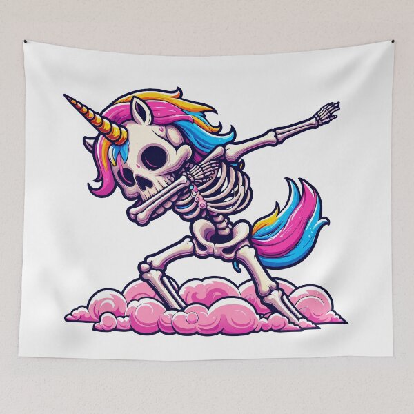 Item preview, Unicorn skull Dabbing designed and sold by Designowner.