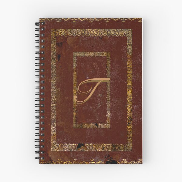Item preview, Classic Gilded Leather Book Cover Design Letter T designed and sold by JoolyA.