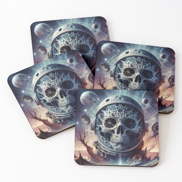 Item preview, Astronaut Skull Echoes of the Abyss designed and sold by Divyansh200102.