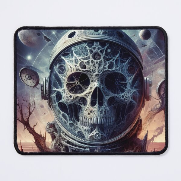 Item preview, Astronaut Skull Echoes of the Abyss designed and sold by Divyansh200102.