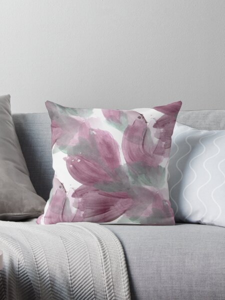 Item preview, Soft Burgundy Loose Floral Pattern designed and sold by Artistestella.