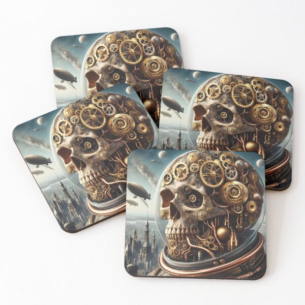 Item preview, Astronaut Skull Gears of Time designed and sold by Divyansh200102.
