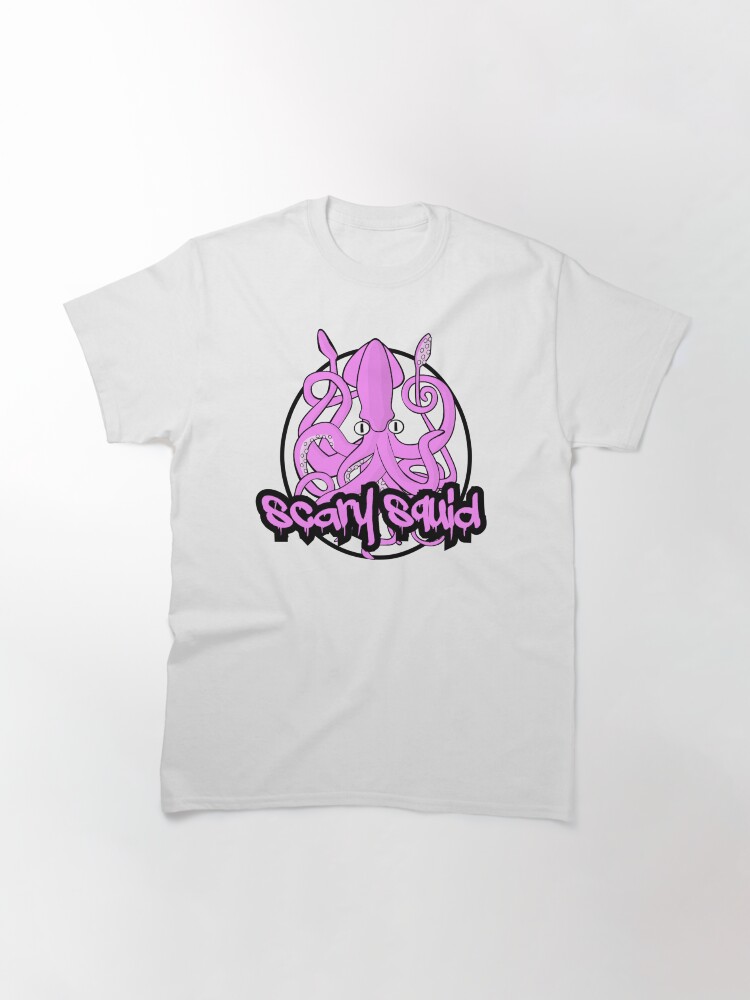 Thumbnail 3 of 7, Classic T-Shirt, Scary Squid designed and sold by bpatrickvoice.