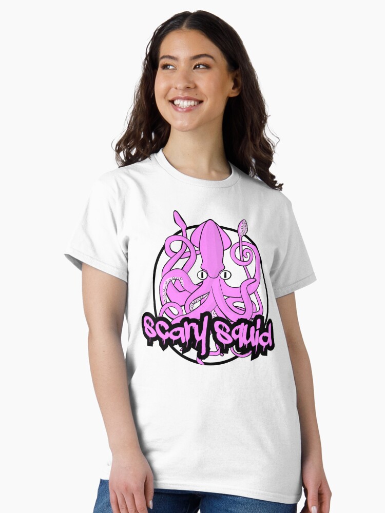 Thumbnail 2 of 7, Classic T-Shirt, Scary Squid designed and sold by bpatrickvoice.